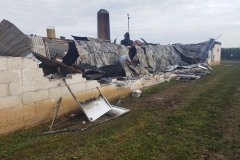 Pożar budynku inwentarskiego w Wierzchowiskach Pierwszych