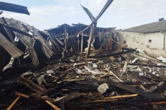 Pożar budynku inwentarskiego w Wierzchowiskach Pierwszych