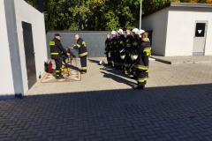 Szkolenie podstawowe strażaków ratowników OSP - stanowisko z aparatami ochrony dróg oddechowych