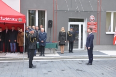 Uroczystość prezentacji obiektów KP PSP w Świdniku po modernizacji oraz przekazanie nowego samochodu ratowniczo-gaśniczego
