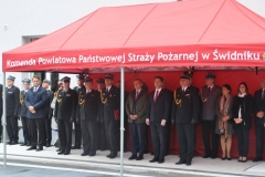 Uroczystość prezentacji obiektów KP PSP w Świdniku po modernizacji oraz przekazanie nowego samochodu ratowniczo-gaśniczego