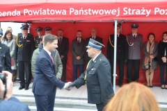 Uroczystość prezentacji obiektów KP PSP w Świdniku po modernizacji oraz przekazanie nowego samochodu ratowniczo-gaśniczego
