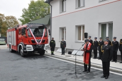 Uroczystość prezentacji obiektów KP PSP w Świdniku po modernizacji oraz przekazanie nowego samochodu ratowniczo-gaśniczego