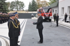 Uroczystość prezentacji obiektów KP PSP w Świdniku po modernizacji oraz przekazanie nowego samochodu ratowniczo-gaśniczego