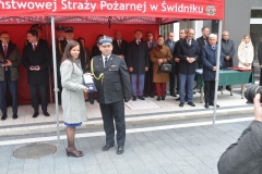 Uroczystość prezentacji obiektów KP PSP w Świdniku po modernizacji oraz przekazanie nowego samochodu ratowniczo-gaśniczego