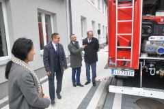 Uroczystość prezentacji obiektów KP PSP w Świdniku po modernizacji oraz przekazanie nowego samochodu ratowniczo-gaśniczego