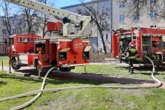 Pożar miaszkania przy ul. Reja w Świdniku