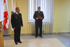 Uroczyste pożegnanie funkcjonariusza odchodzącego na zaopatrzenie emerytalne