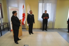 Uroczyste pożegnanie funkcjonariusza odchodzącego na zaopatrzenie emerytalne