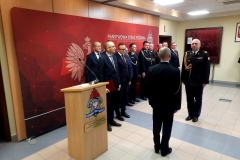 Wręczenie promes - meldunek Dowódcy uroczystości