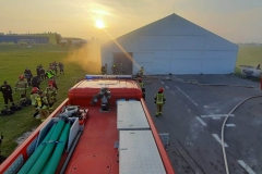 Ćwiczenia zgrywające - pożar hali magazynowej