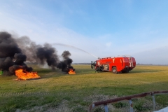 Ćwiczenia zgrywające - gaszenie pożaru przez LSRG