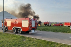 Ćwiczenia zgrywające - gaszenie pożaru przez LSRG