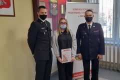 Przekazanie nagród w ramach konursu plastycznego Stop pożarom  lasów