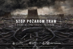 Stop pożarom traw - plakaty promujące akcję