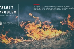 Stop pożarom traw - plakaty promujące akcję
