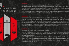 Stop pożarom traw - plakaty promujące akcję