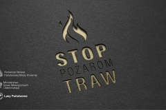 Stop pożarom traw - plakaty promujące akcję