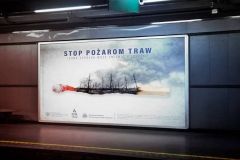 Stop pożarom traw - plakaty promujące akcję