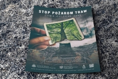 Stop pożarom traw - plakaty promujące akcję