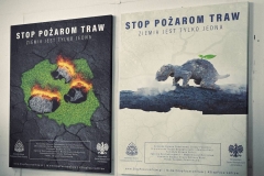 Stop pożarom traw - plakaty promujące akcję